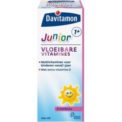 Davitamon Junior 1+ vloeibare vitamines - framboos - 100 ml