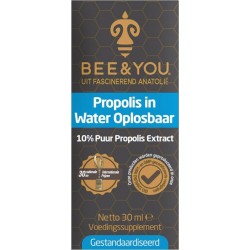 Bee&You Propolis tinctuur 30ml|Propolis druppel | Propolis extract 10% zuiver vloeibaar extract alcoholvrij |