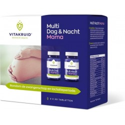 Vitakruid Multi Dag & Nacht mama Voedingssuplement - 30 Dag tabletten - 30 Nacht Tabletten