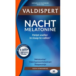 Valdispert Nacht Melatonine Voedingssupplementen - 30 Tabletten