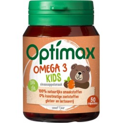 Optimax Kinder Omega-3 - Sinaasappel - 50 Kauwtabletten