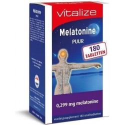 Vitalize Melatonine Puur 0,299 mg 180 Smelttabletten