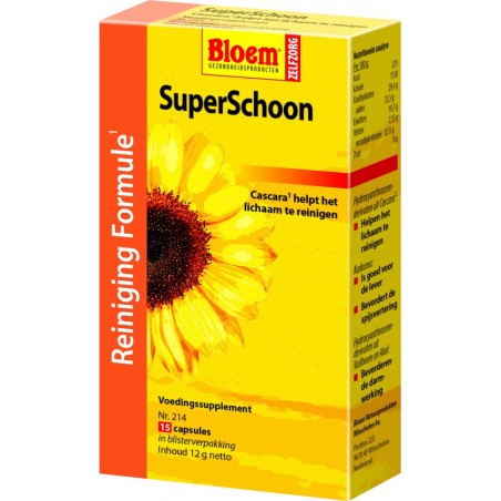 Bloem SuperSchoon - 15 Capsules - Voedingssupplement