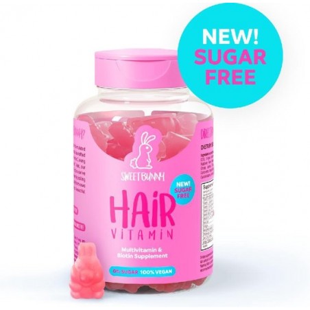 Sweet Bunny Hare Hair Vitamins - NEW! 0% Sugar 100% Vegan - 60 stuks