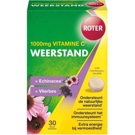 Roter Vitamine C 1000 mg Weerstand 30 tabletten