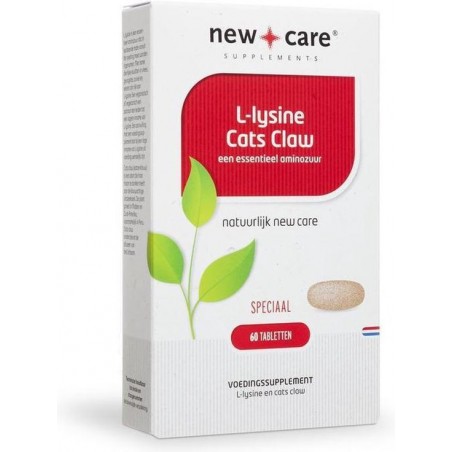 New Care L-Lysine + Cats Claw Speciaal - 60 Tabletten - Voedingssupplement