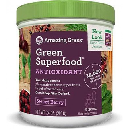 Amazing Grass - Green Superfood Antioxidant - Zoete Bessen - 210 gram