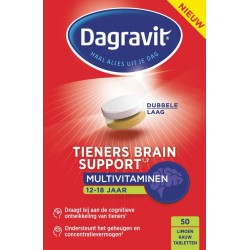 Dagravit Tieners Brain Support Multivitaminen - 50 kauwtabletten