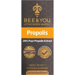 Bee&You Propolis tinctuur |Propolis druppel | Propolis extract 20% zuiver vloeibaar extract | 30 ml