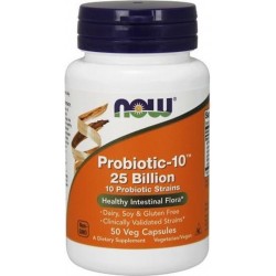Now Foods Voedingssupplementen Probiotica, 10 - 25 miljard (50 vegetarische capsules) - Now Foods