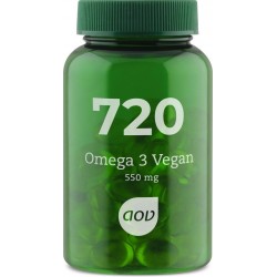AOV 720 Vegetarische Omega 3 - 50 vegasoftgels - Vetzuren - Voedingssupplementen