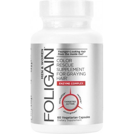 Foligain Color Rescue Supplement - Capsules tegen grijze haren - Krijg je eigen haarkleur terug