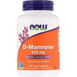 Now Foods Voedingssupplementen D-Mannose, 500 mg (120 Capsules) - Now Foods