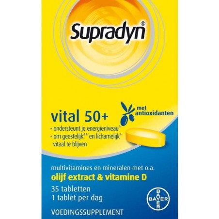 Supradyn Vital 50+ multivitamines voor vijftigplussers, 35 tabletten