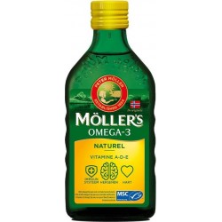 Moller's Omega-3 Naturel - 250 ml - Visolie - Visolie - Voedingssupplement