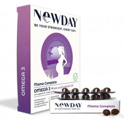 NewDay® Mama Complete • Omega-3 • Foliumzuur • Vitamine D • Zwangerschap • vegetarisch  • algenolie  • 450 mg omega-3 • DHA