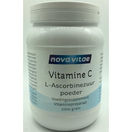 Nova Vitae Vitamine C Ascorbinezuur - Poeder - 1000 gr - Vitaminen