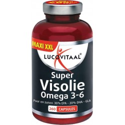 Lucovitaal Super Visolie Omega 3-6 Voedingssupplement - 260 capsules