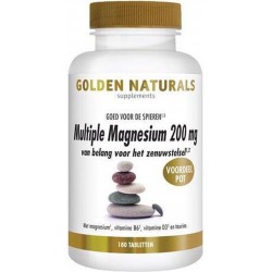 Golden Naturals Multiple Magnesium 200 mg (180 tabletten)