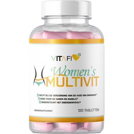 Vitafi Women's Multivitamine - huid, haar, nagels & algemene gezondheid l120 tabletten