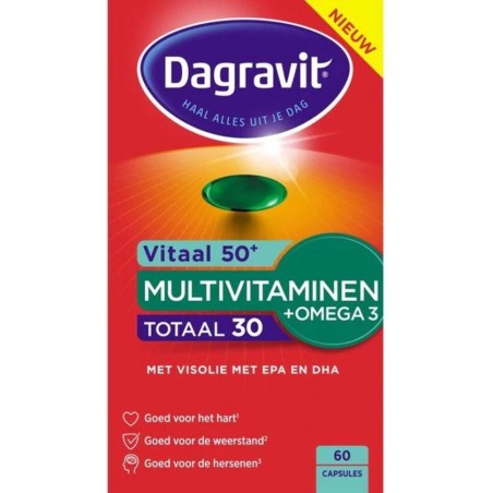 Dagravit Totaal 30 Vitaal 50+ + Omega visolie 60 tabl.