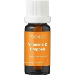 Flinndal Vitamine D Druppels 10 ml - Bevat 5 mcg vitamine D3 per druppel (200 IE) - Bezorgd via de brievenbus - 8720211901324