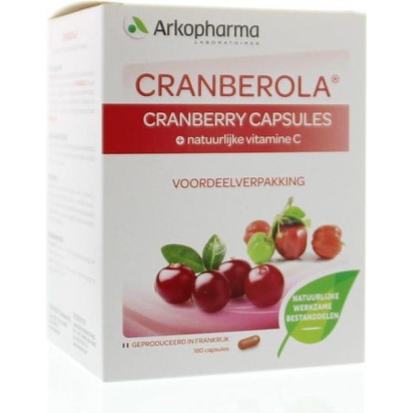 Cranberola Cranberry + C - 180 Capsules - Voedingssupplement