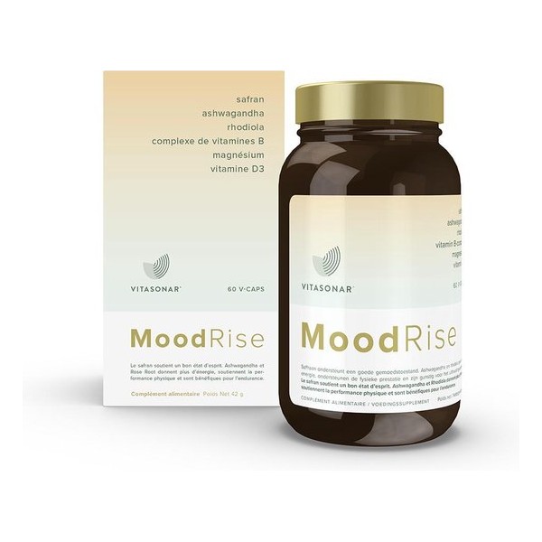 MoodRise 60 Vcaps | Mentale energie | Positieve Gemoedstoestand | Stressweerstand - 100% natuurlijke formule