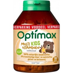 Optimax Kinder Multivitaminen vanaf 1 jaar - Vanille- 180 Kauwtabletten