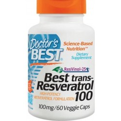 Best trans-Resveratrol 100, 100 mg (60 vegetarische capsules) - Doctor's Best