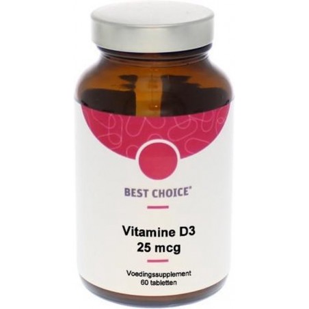 Best Choice Vitamine D3 25 mcg 60 tabletten