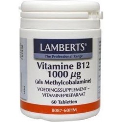 Lamberts Voedingssupplementen Vitamine B12 methylcobalamine 1000 ug