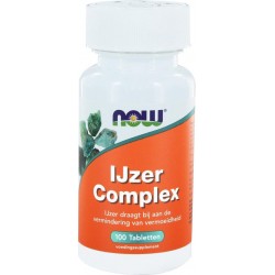 NOW IJzer Complex - 100 Tabletten  - Mineralen