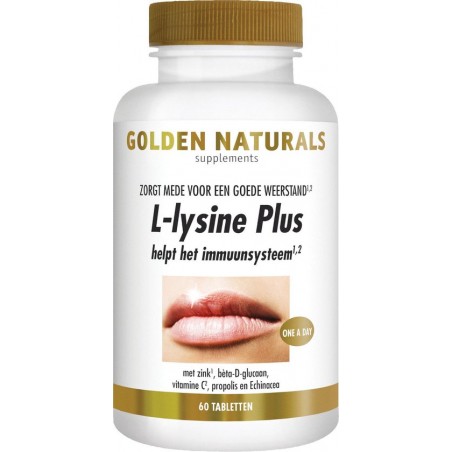 Golden Naturals L-lysine Formule (60 vegetarische tabletten)