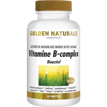 Golden Naturals Vitamine B-complex (60 tabletten)