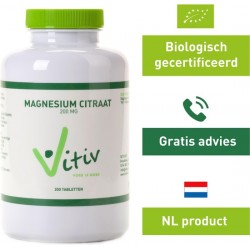 VITIV Magnesium citraat 200 mg - 200 tablet Beste keuze