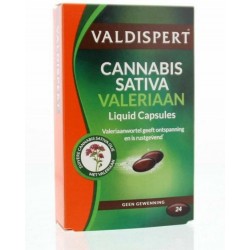 Valdispert Cannabis Sativa Valeriaan Voedingssupplement - 24 capsules