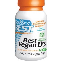Vegetarische Vitamine D3, 2500 IE (60 Veggie Caps) - Doctor's Best