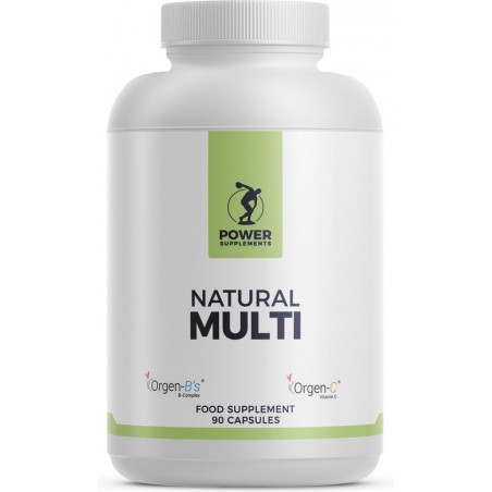 Power Supplements - Natuurlijke Multivitamine - 100% natuurlijke vitamines - 90 caps