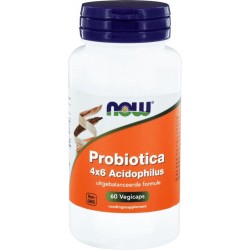 Now 4x6 Acidophilus - 60 capsules - Voedingssupplement - Probiotica