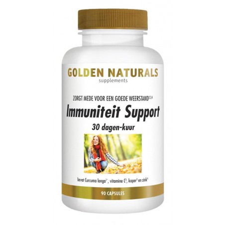 Golden Naturals Immuniteit Support 30 dagen-kuur (90 vegetarische capsules)