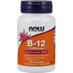 Vitamine B-12 2000mcg 100 lozenges | Now Foods