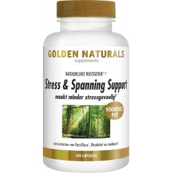 Golden Naturals Stress & Spanning Support (180 vegetarische capsules)