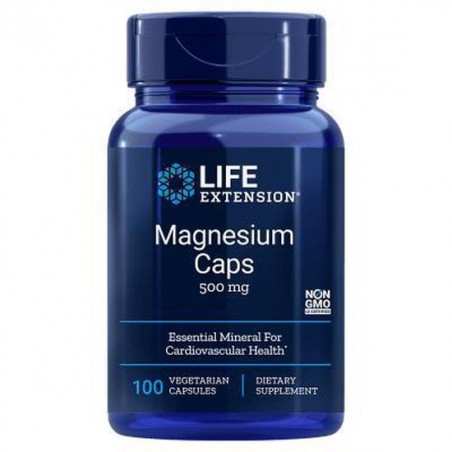 Magnesium Capsules 500 mg (100 Veggie Caps) - Life Extension
