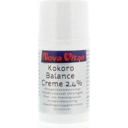 Nova Vitae - Kokoro Balance Creme 2,4% Progesteroncrème Pre- en Menopauze onderteuning - 50 ml
