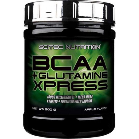 Scitec Nutrition - BCAA + Glutamine Xpress - 300 gram - 25 porties - poeder - Apple - Appel - Smaak