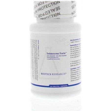 Biotics Intenzyme Forte - 100 tabletten - Voedingssupplement