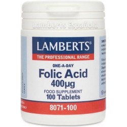 Lamberts Foliumzuur 400mcg - 100 Tabletten