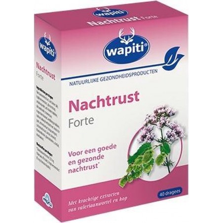 Wapiti Nachtrust Forte - 40 Tabletten - Voedingssupplement