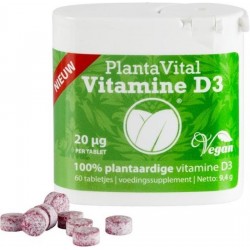 Plantavital Kauwtabletten - Vitamine D3 / 60